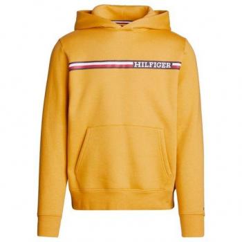 Hoodie Tommi Hilfiger Chest‑Strip, Herren, S, Gelb City‑Yellow