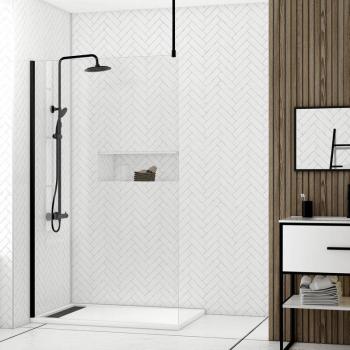 Trascinata Parete Doccia Freedom 2 Nero 120x200