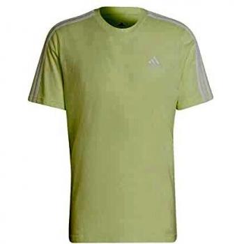 T-shirt Adidas Essentials 3 Stripes Lime XL