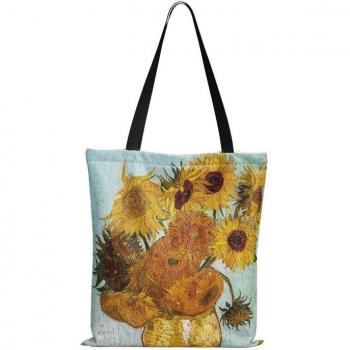 Bolso de compras grande con estampado Noche Estrellada