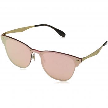 Ray-Ban Unisex RB3576-N 043/E4 Polished Gold Square Pink Mirror 47mm