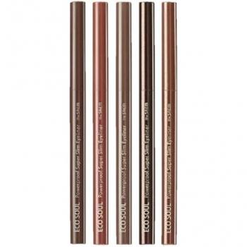 The Saem Eye‑Liner Ultra Mince PowerProof Eco 0.1 g – Marron Chocolat