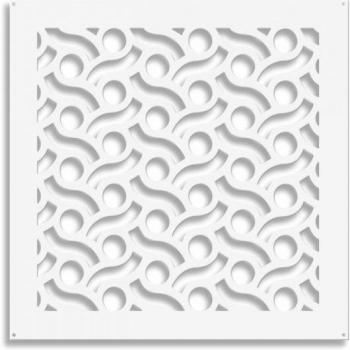 Tetto parasolare in PVC perforato 73x73 cm – Bianco