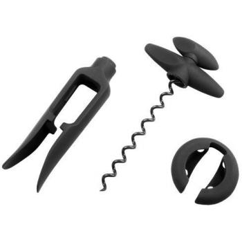 Black Easy Corky Korkenzieher mit SoftTouch – 38x27x165 mm