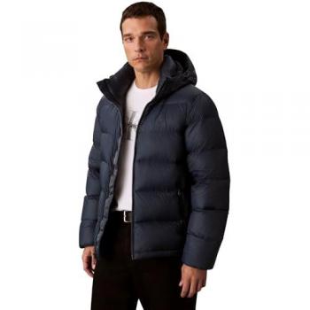 Calvin Klein Jeans Steppmantel LS NYLN – Rundhalsausschnitt, M, Blau