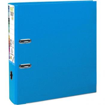 Lotto di 10 Raccoglitori a Leva in Polipropilene Prem'touch A4 80mm Blu Chiaro