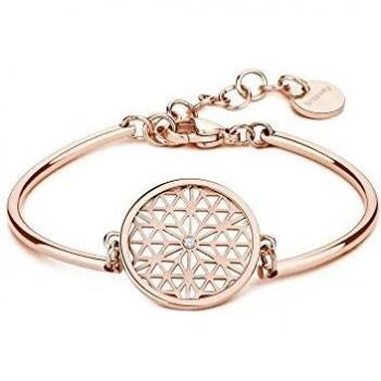 Bracciale rigido donna in acciaio gold FIORE DELLA VITA BROSWAY BHK57
