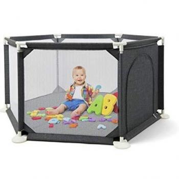 Babylo Playpen with Zip Door, Suitable for Toddlers