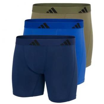 Marines Adidas Boxershorts „Active Flex Cotton“ – XL, elastischer Logo-Band, 3 Stück