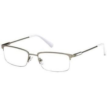 GU50005 Men's One-Size Silver Rectangular Spectacles