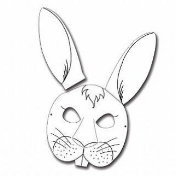 Bunny Rainbow Decorating Masks (6 Pack)