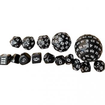 15-Piece Polyhedral Dice Set
