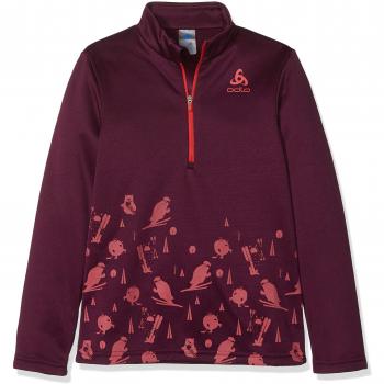 Odlo 541819 Pull Fille, Betterave Marinée/Impression Placée Fw18, FR : L