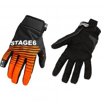 Motorradhandschuhe Stage6 Street Pure in XL Orange/Schwarz