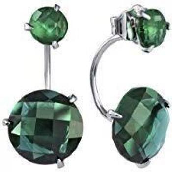 Pendientes Viceroy 9013E000-52 de Plata con Piedras Verdes