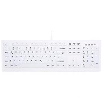 Cherry AK‑C8100F‑FU1‑W / GE Tastiera Wireless QWERTY Germanica Bianco