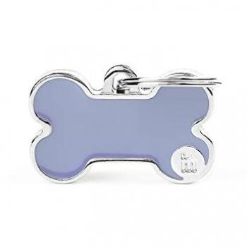 Basic Handcrafted Dog Tag Osso S Smaltato Lilla