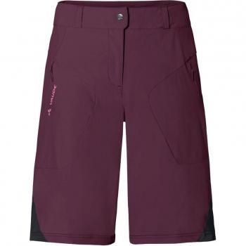 Pantalón Corto de Ciclismo Vaude Altissimo II Mujer Morado