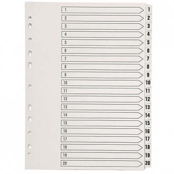 Q-Connect A4 Multi-Punched Divider Set