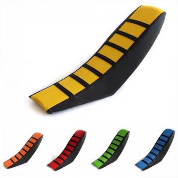 Funda de asiento PUC para motocicleta, cojín de imitación cuero