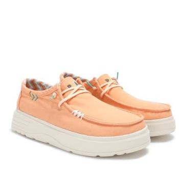 Walk In Pitas Modelo “Wallabi Natal” Cómodas Mocasines Naranjas