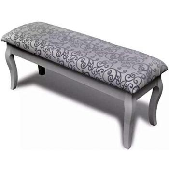 VidaXL Sitzbank 2‑Er-Polsterbank für Klavier 110 cm weiß