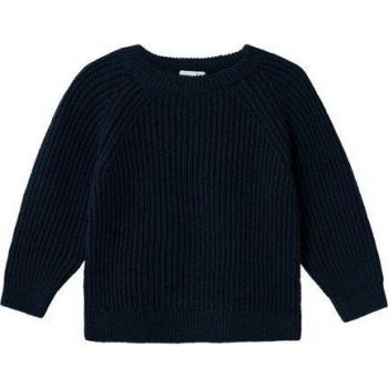 Jungen‑Pullover NMMVOLLY LS KNIT – marine Farbe, 116 mm Länge, geripptes Ende