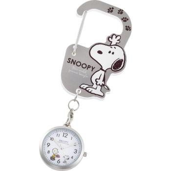 Fieldwork Grey Snoopy Carabiner Pocket Watch for Women