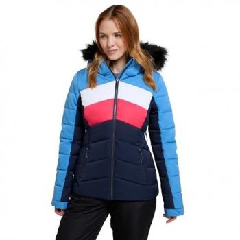 Mountain Warehouse Veste Cascade 38 F, coupe ajustée, résistance à l’eau