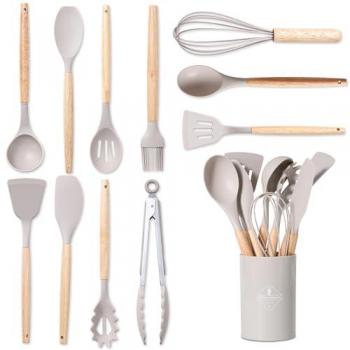 Set 12 pezzi utensili cucina calore resistente