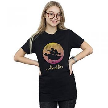 Aladdin Sunset Boyfriend T-Shirt – Women's Black