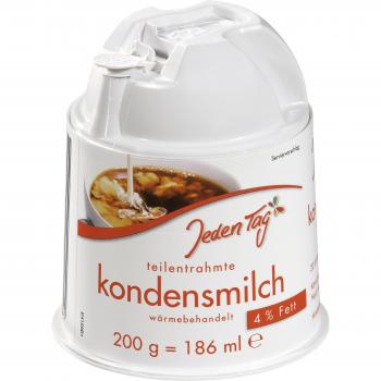 Kondensmilch Kännchen 4% von Jeden Tag, 4er Pack