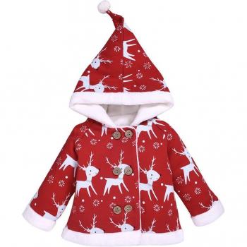 Christmas Cartoon Deer Coat for Children