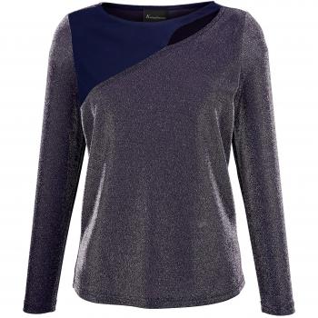 Schimmerndes Damen-Cut‑Out Shirt – 50 by KLiNGEL