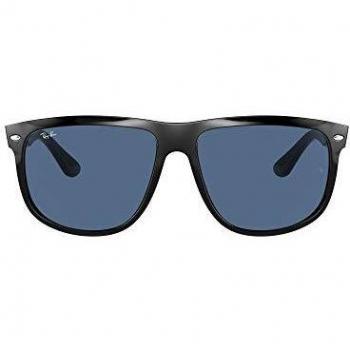 Occhiali solari Ray-Ban Boyfriend RB4147 in Plastica Nero e Blu