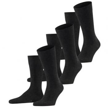 Calze Uomo 3-Pack Falke Family Grigio 43-46