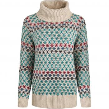 Weird Fish Penryn Roll Neck Jumper in Ivy