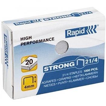 Rapid 24/6 Strong Galvanized Staples – 3 mm Binding – 1,000 Pieces