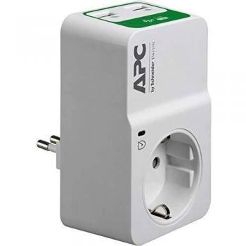APC PM1WU2-IT Presa Filtrata, 1 Uscita Schuko, 2 Porte USB