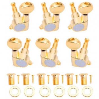 Gold 6 Guitar Tuning Machines 3L + 3R