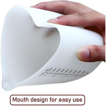 Silicone Heart Bowl 500 ml – Medición Precisa