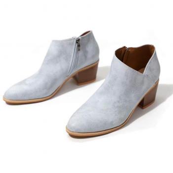 Stivaletti Moda Cuoio Marrone Beige