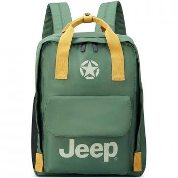 Delsey x Jeep JS014D – Sac à Dos Souple 17 L – Tissu Vert Jaune