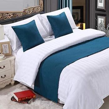 BAMCQ Couvre lit End Bed Bleu 50x260cm