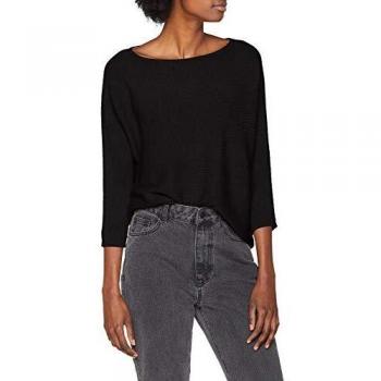 Vero Moda Vmnora Blouse 3/4 Col Bateau Noos, Noir