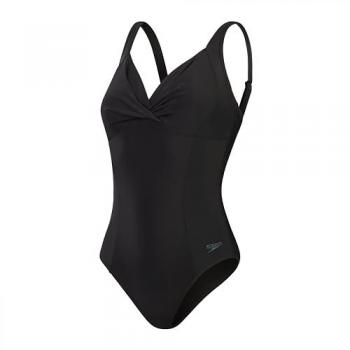 Maillot de bain noir femme Speedo avec nœud croisé