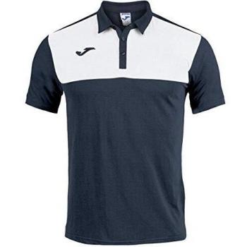 Joma Winner Kurzarm Poloshirt marineblau/weiß
