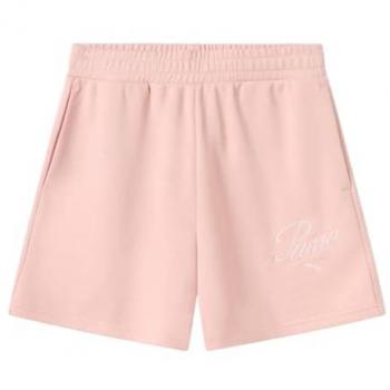Pantaloni corti sportivi Puma Ess Script 5” rosa