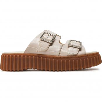 Beige Clarks Torhill Slide Pantoletten (Modell 26176430)