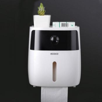 Wall-Mounted Paper Towel Holder with Storage